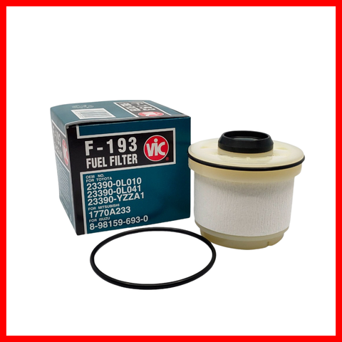 VIC FUEL FILTER ELEMENT CARTRIDGE TYPE VIC F-193 TOYOTA D4D ENGINE  F-193 5758834 ( 1 PC )
