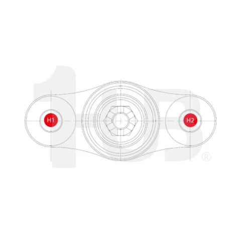 CTR BALL JOINT KIA MOHAVE SUV 07-UP LOWER 51760-2J000 CBKK-23 / CB0222 ( 1 PC )