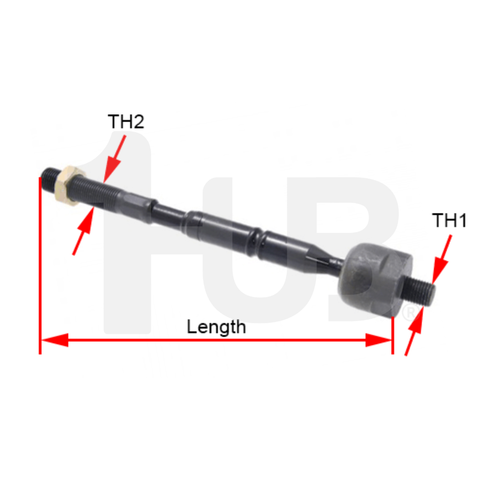 CTR RACK END TOYOTA COROLLA 1300 EE90 2E 4AF , 1600 16 VALVES 88-92 RH / LH 45503-19125 CRT-13 / CRT-6 / CR0596 / SR-2650 / ( 1 PC )