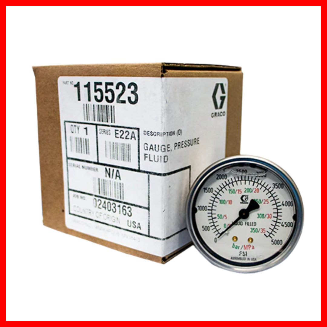 GRACO GAUGE PRESSURE FLUID 115523 3217714 ( 1 PC )