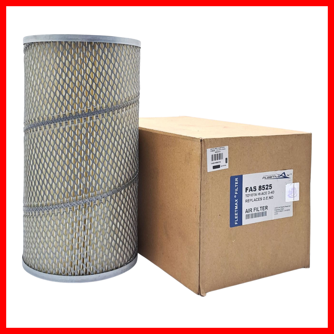 FLEETMAX AIR FILTER TOYOTA / FOTON HIACE, GRANDIA D-4D 05-13 CYLINDRICAL / VIEW 2.8 DSL UV EXPRESS 08-15 FAS8525 6043032 ( 1 PC )
