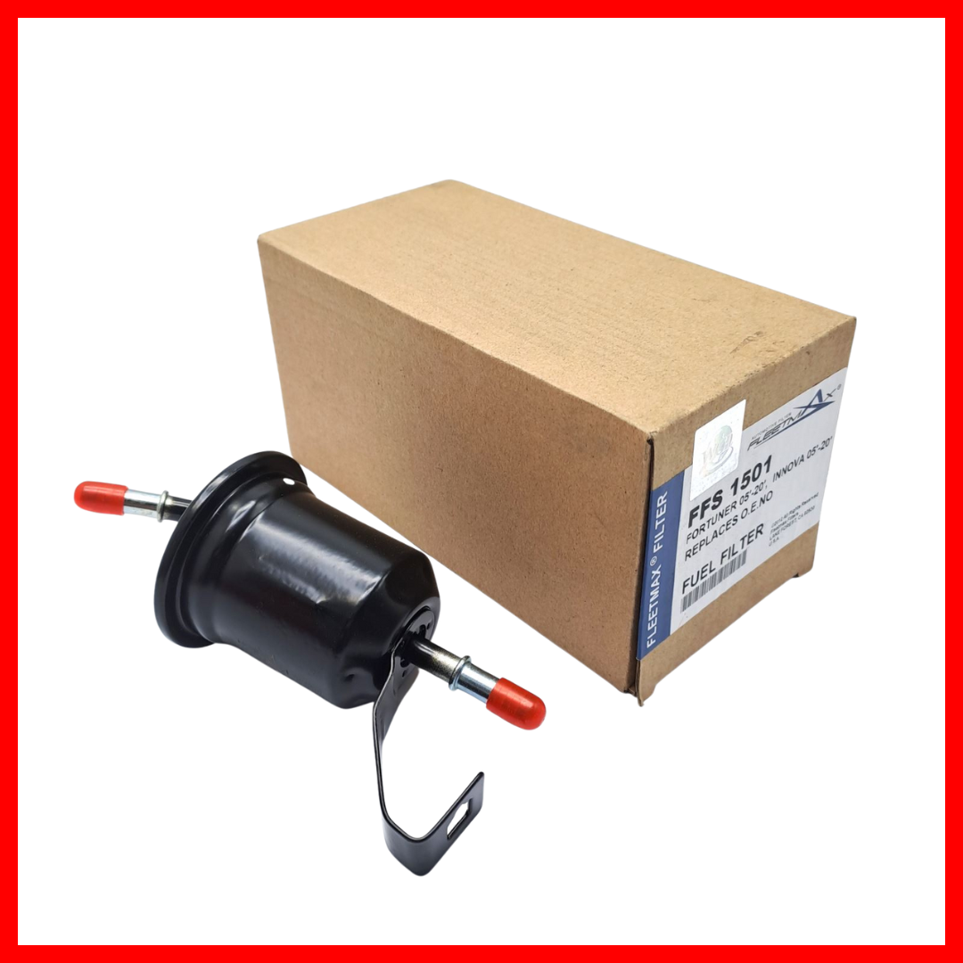 FLEETMAX FUEL FILTER TOYOTA NNOVA, FORTUNER, HILUX GAS 05-20 METAL FFS1501 2203737 ( 1 PC )