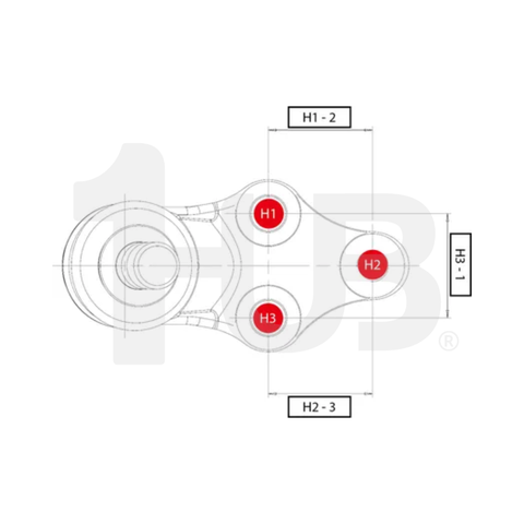 CTR BALL JOINT TOYOTA HILUX Yn80, Rn80, Ln80 3Y, 2L 88-05 LOWER 43330-39295 CBT-35 / CB0385 / SB-2832 ( 1 PC )