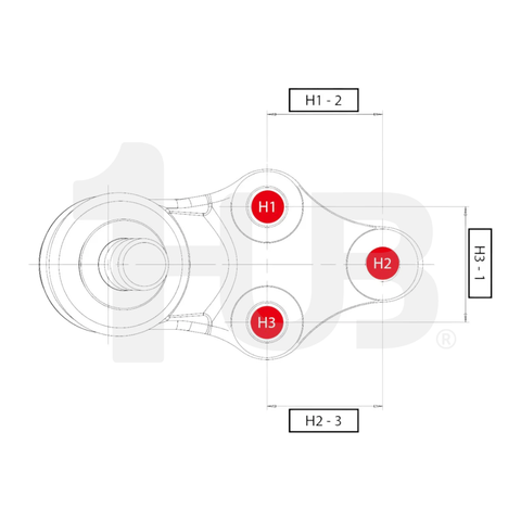 CTR BALL JOINT KIA K2700 , BESTA VAN , BONGO , FRONTIER , PREGIO (CBMZ-14) 86-04 LOWER OK710-34-510 CBKK-6 / CB0232 / SB-1412 ( 1 PC )