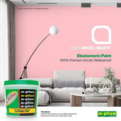 A-Plus All Weather Paint 4L- Medium Gloss | Pink Shades for Interior & Exterior Concrete, Wood,  water-based paint