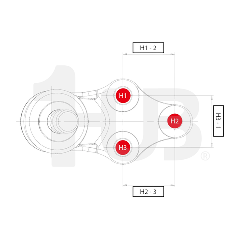 CTR BALL JOINT FORD RANGER B2200 / 2600 / 1600 / 2000 84-09 UPPER UB39-99-354 CBMZ-20 / CB0277 / SB-1521 ( 1 PC )