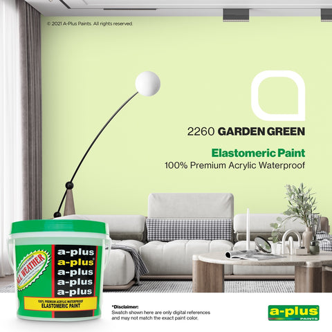 A-Plus All Weather 4L- Medium Gloss | FAMILY COLOR GREEN for Interior & Exterior Concrete and Wood Water Based Paint