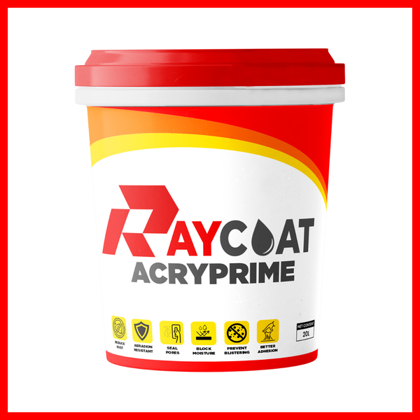 RAYCO ACRYPRIME RAYCOAT Minimizes dust generation and enhances the substrates resistance to wear ( 20L, 4L )
