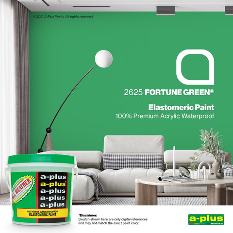 A-Plus All Weather 4L- Medium Gloss | FAMILY COLOR GREEN for Interior & Exterior Concrete and Wood Water Based Paint