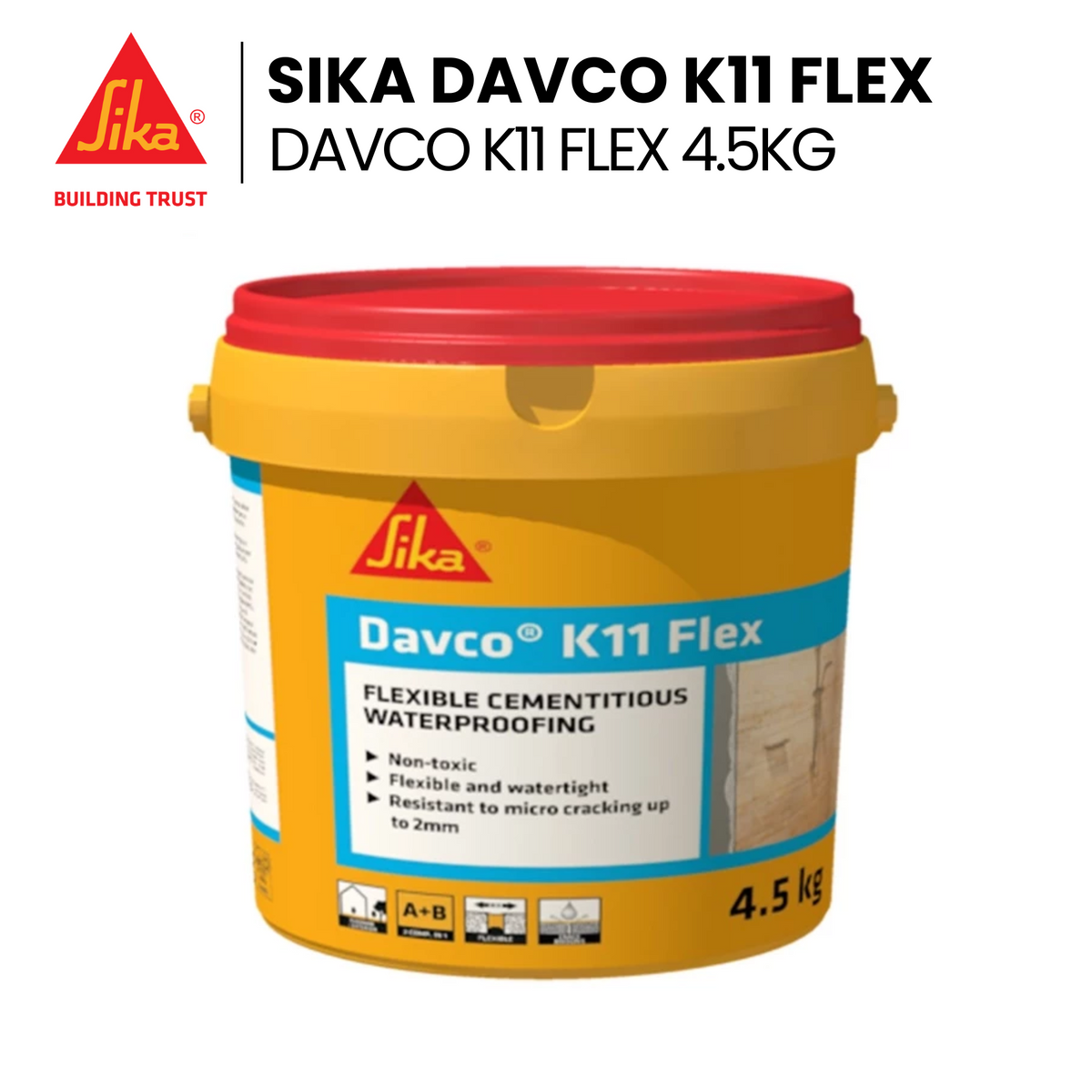 Sika Davco K11 Flex 4.5kg (Part A and B)
