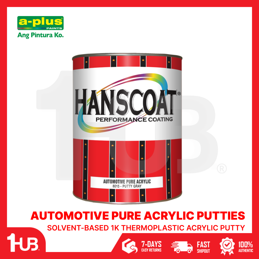 Hanscoat® Automotive Pure Acrylic Putties (4L) | Smooth Finishing Auto Body Filler