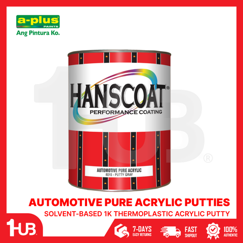 Hanscoat® Automotive Pure Acrylic Putties (4L) | Smooth Finishing Auto Body Filler