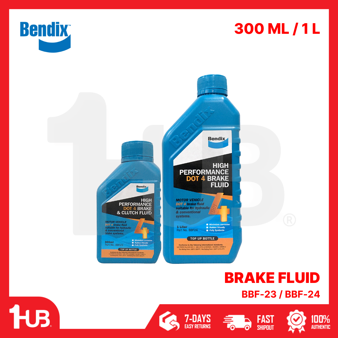 BENDIX BRAKE FLUID FULLY SYNTHETIC DOT 4 260°C
