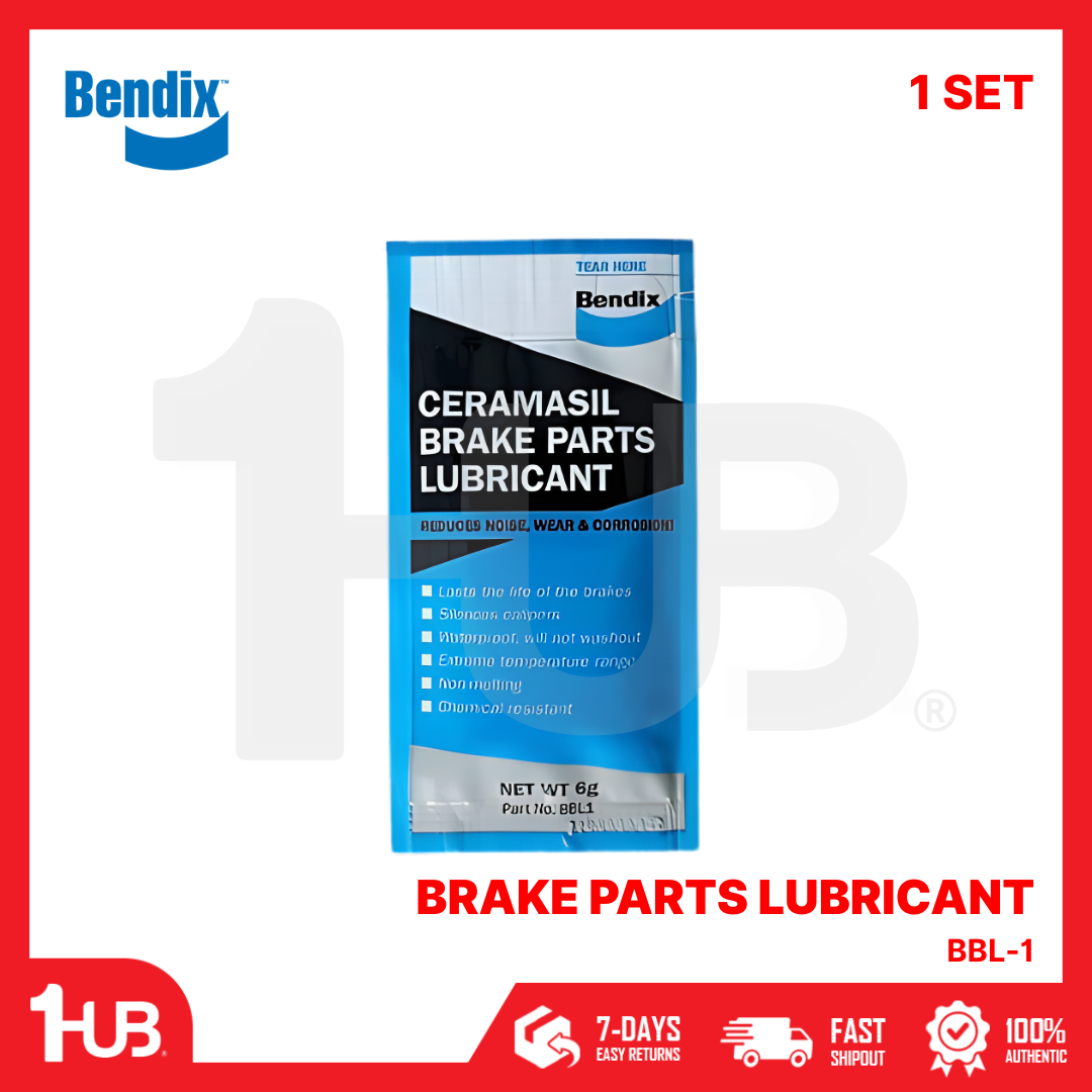 BENDIX BRAKE PASTE CERAMIC / SYNTHETIC BRAKE LUBRICANT SACHET BBL-1 ( 6 G )