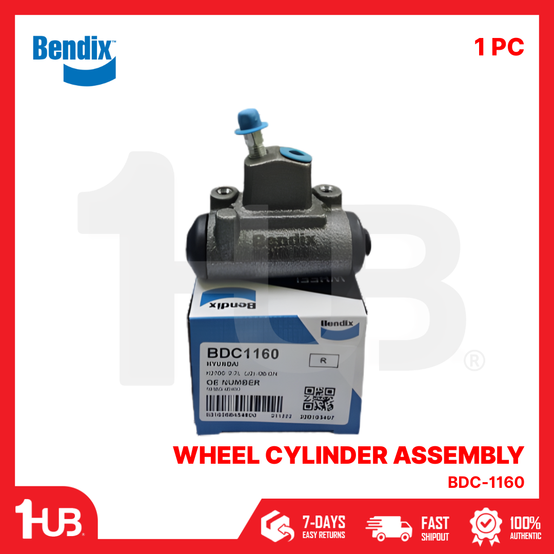 BENDIX WHEEL CYLINDER ASSEMBLY KIA K2700 2005 - 2023 RH BDC-1160 58380-4E400 ( 1 PC )