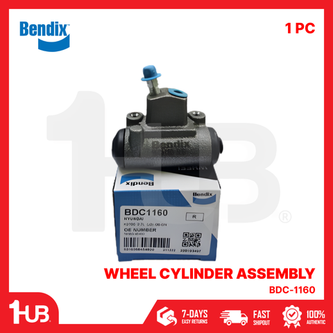BENDIX WHEEL CYLINDER ASSEMBLY KIA K2700 2005 - 2023 RH BDC-1160 58380-4E400 ( 1 PC )