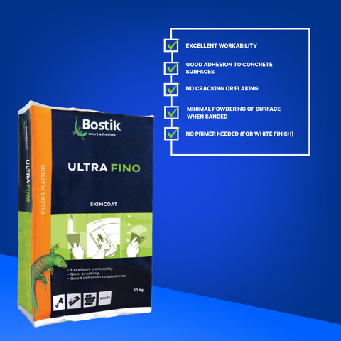 BOSTIK ULTRAFINO SKIMCOAT CONCRETE SURFACE FINISHER