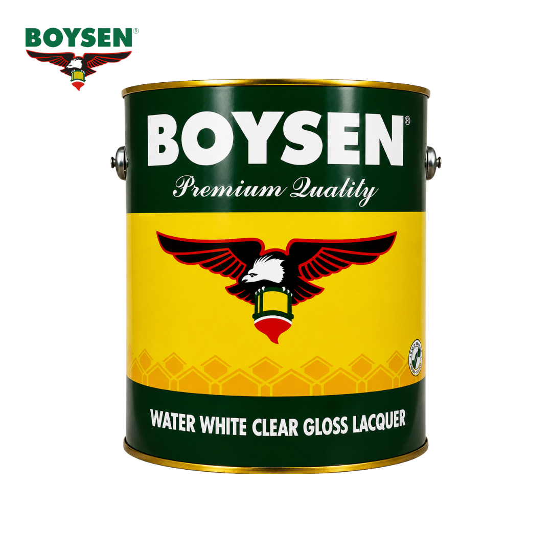 BOYSEN Lacquer Water White Clear Gloss B-1258 4L