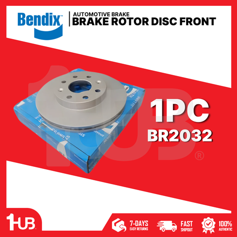 BENDIX BRAKE DISC ROTOR CHEVROLET AVEO 4+2+2HOLES 2004-12 FRONT BR2032 ( 1 PC )