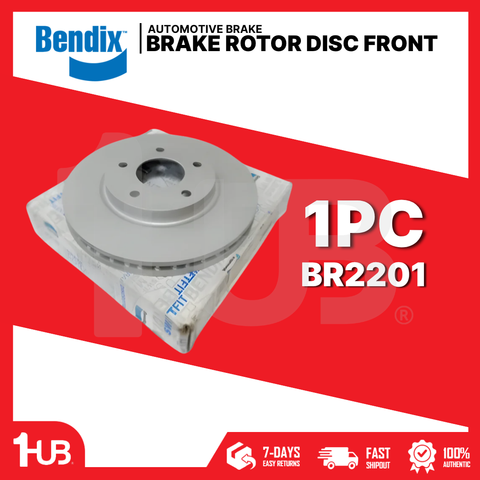 BENDIX BRAKE DISC ROTOR MITSUBISHI LANCER 5HOLES 2008-16 FRONT BR2201 ( 1 PC )