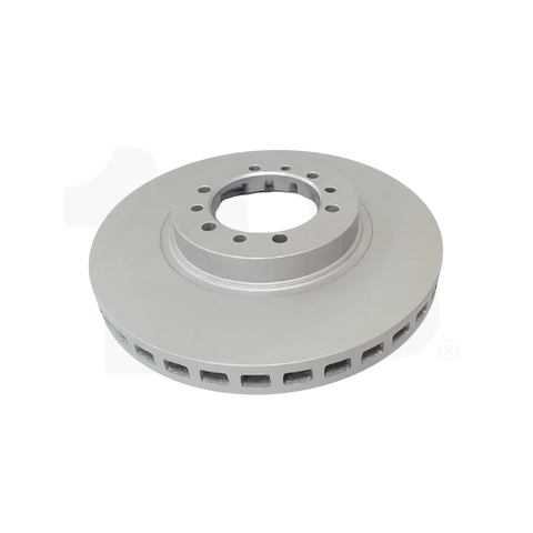 Brake disc on a white background