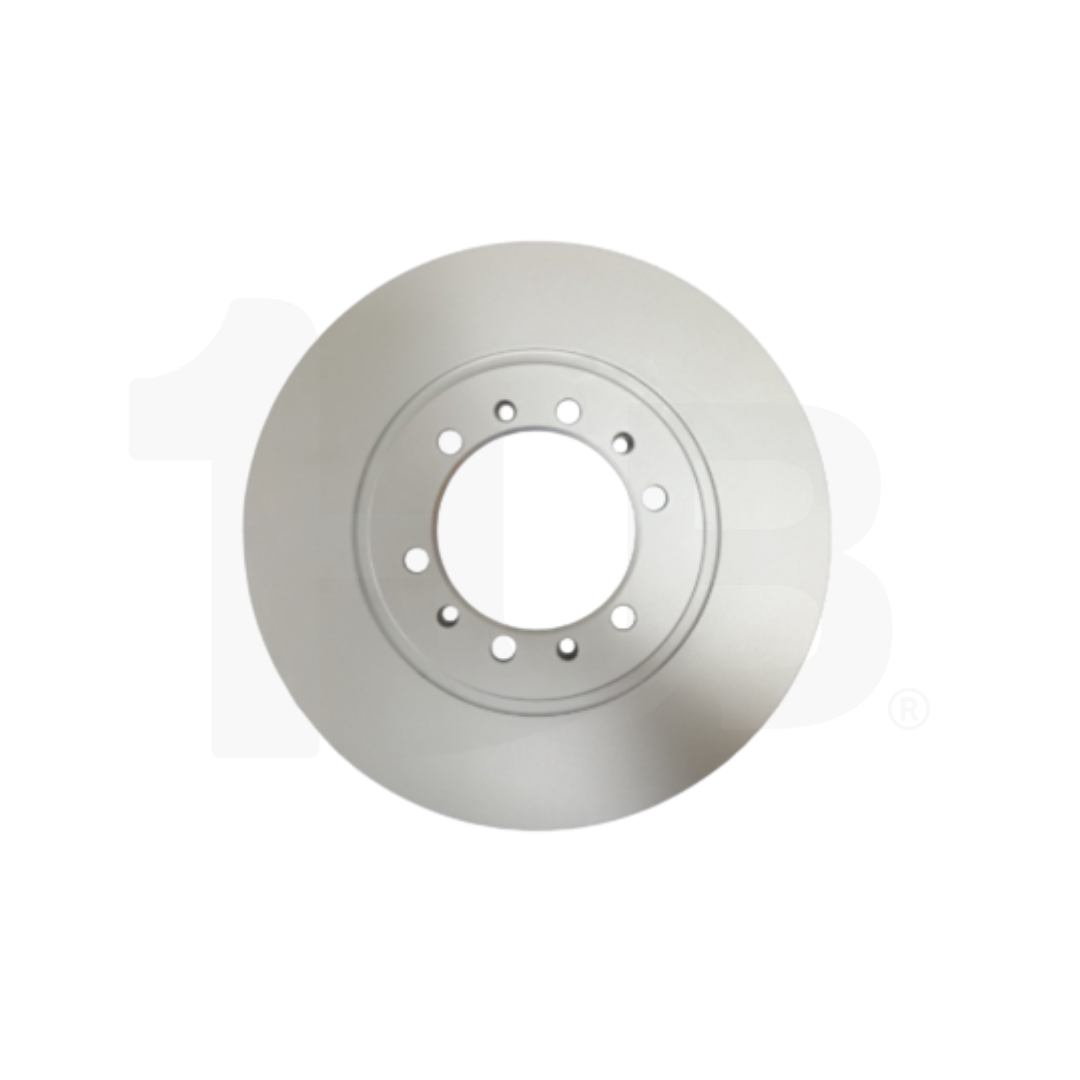 Brake disc on a white background