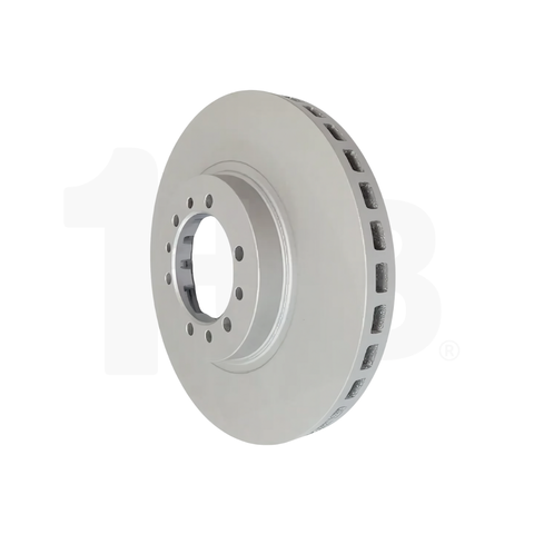 Brake disc on a white background