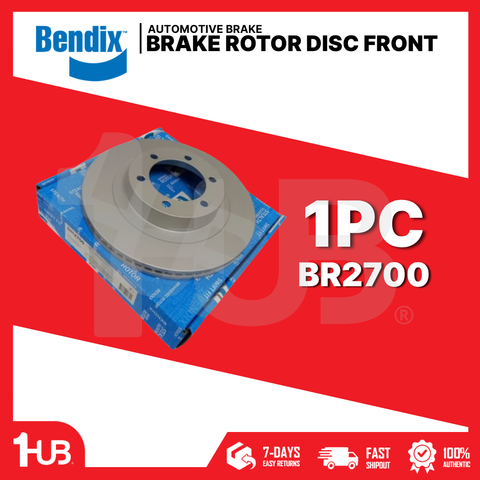 BENDIX BRAKE DISC ROTOR TOYOTA FORTUNER , PRADO 2016-22 FRONT BR2700 ( 1 PC )