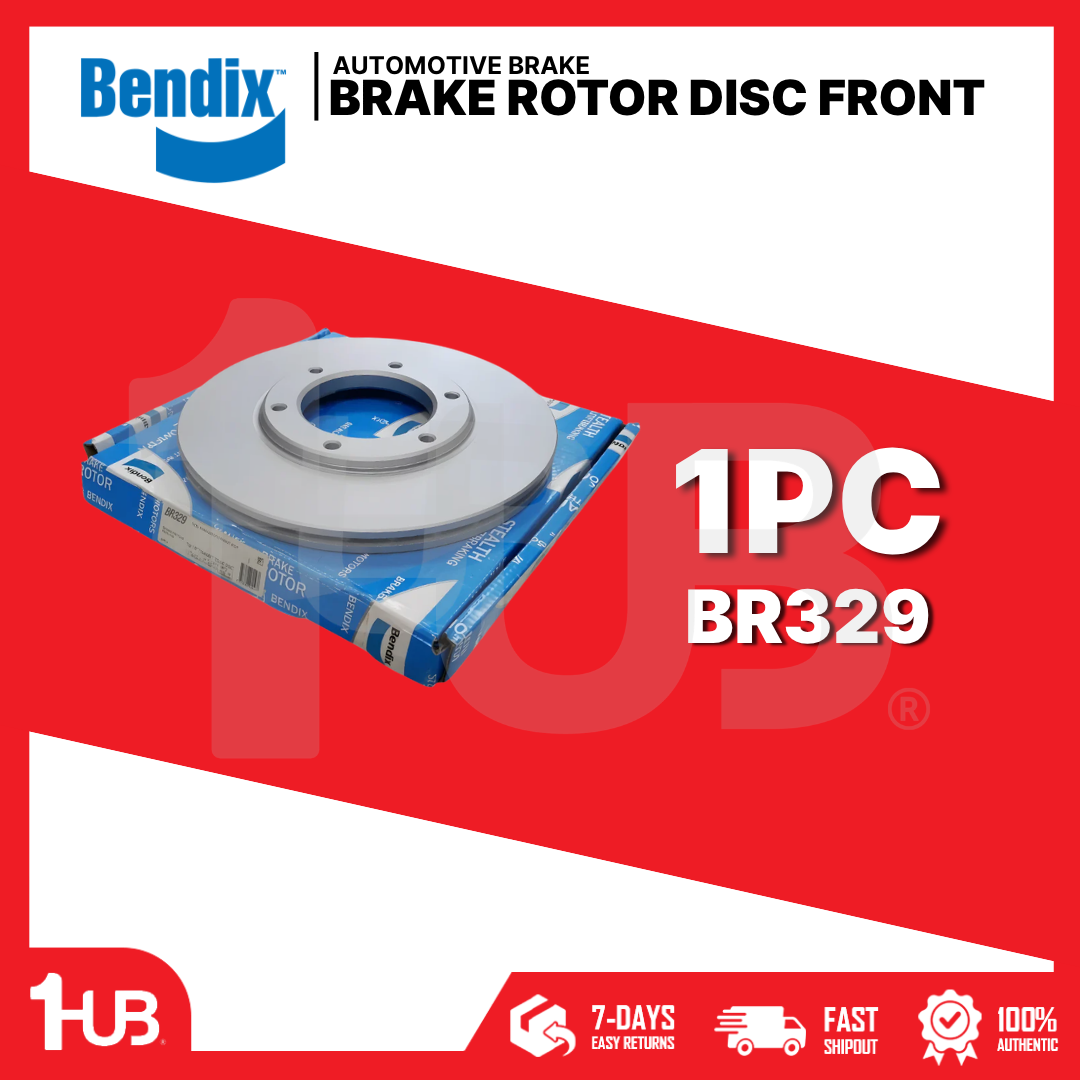 BENDIX BRAKE DISC ROTOR NISSAN PATROL SAFARI 6HOLES 1983-01 FRONT BR329 ( 1 PC )
