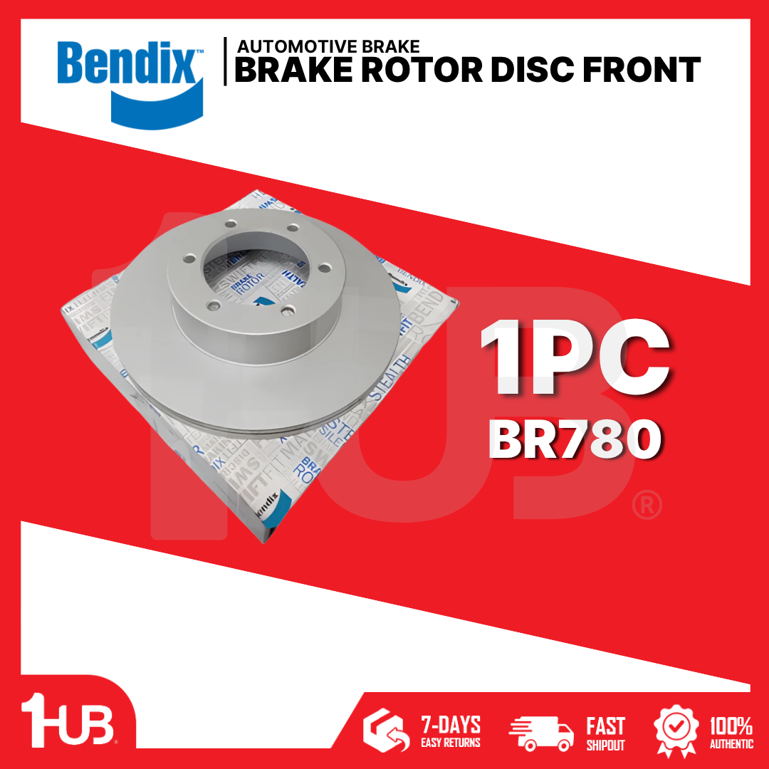 BENDIX BRAKE DISC ROTOR TOYOTA HI-LUX SURF , 4-RUNNER 6HOLES 1988-95 289MM FRONT BR780 ( 1 PC )