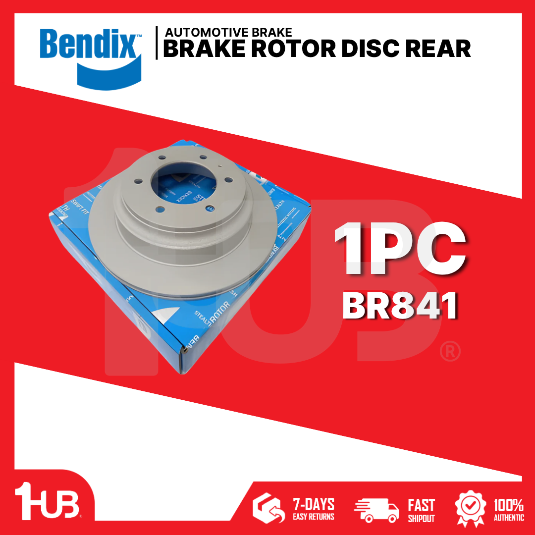 BENDIX BRAKE DISC ROTOR ISUZU TROOPER 6+1HOLES 1998-05 REAR BR841 ( 1 PC )