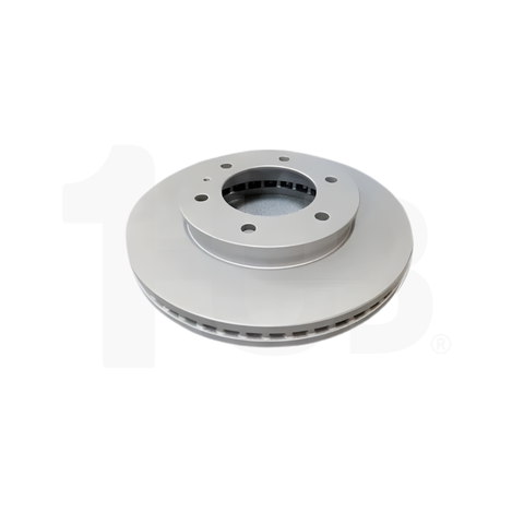Brake disc on a white background