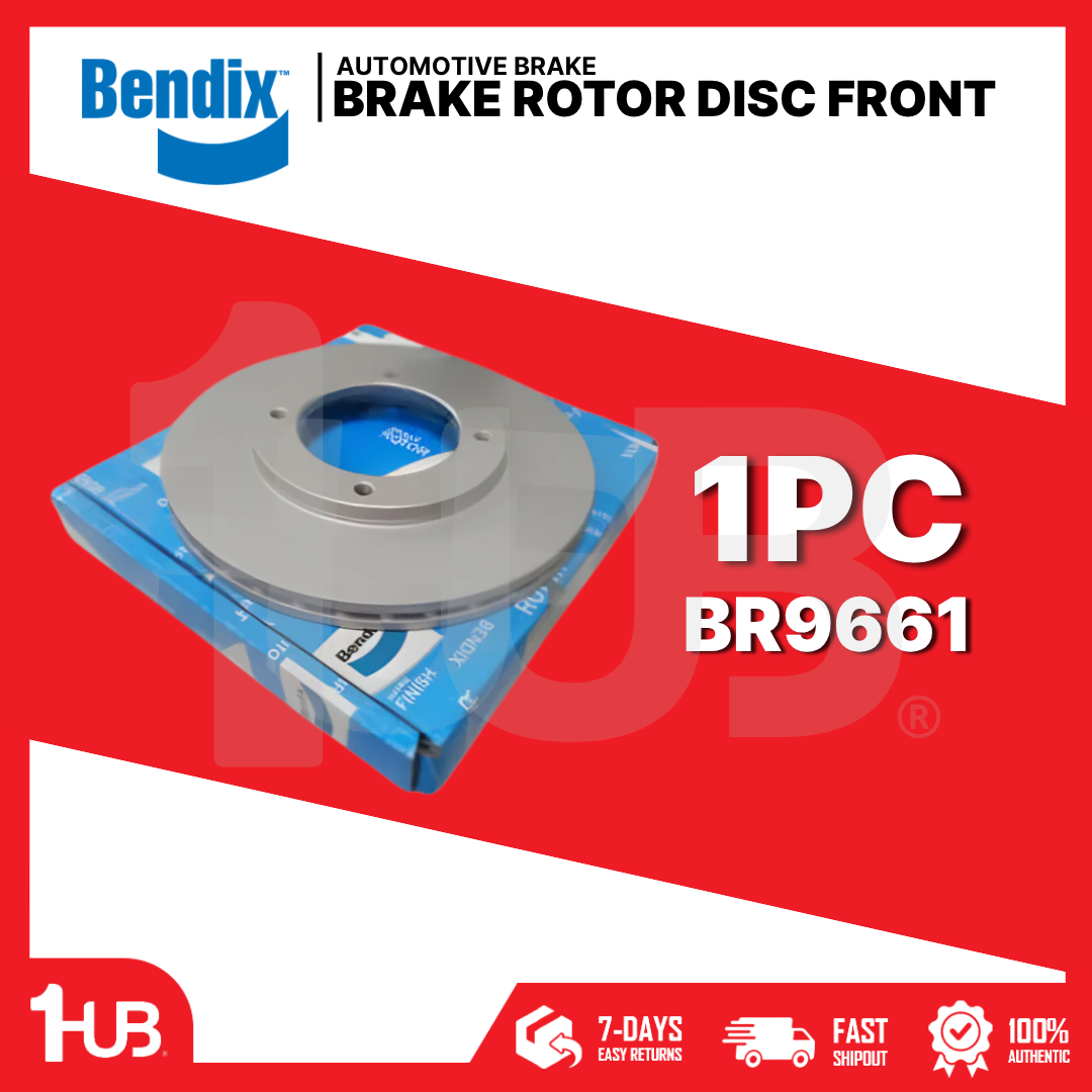 BENDIX BRAKE DISC ROTOR TOYOTA AVANZA 2016-22 FRONT BR9661 ( 1 PC )