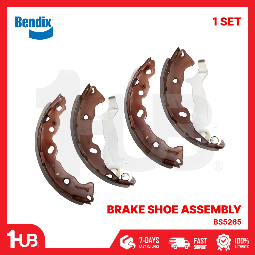 BENDIX BRAKE SHOE HYUNDAI I10 2008-16 BS5265 ( 1 SET )