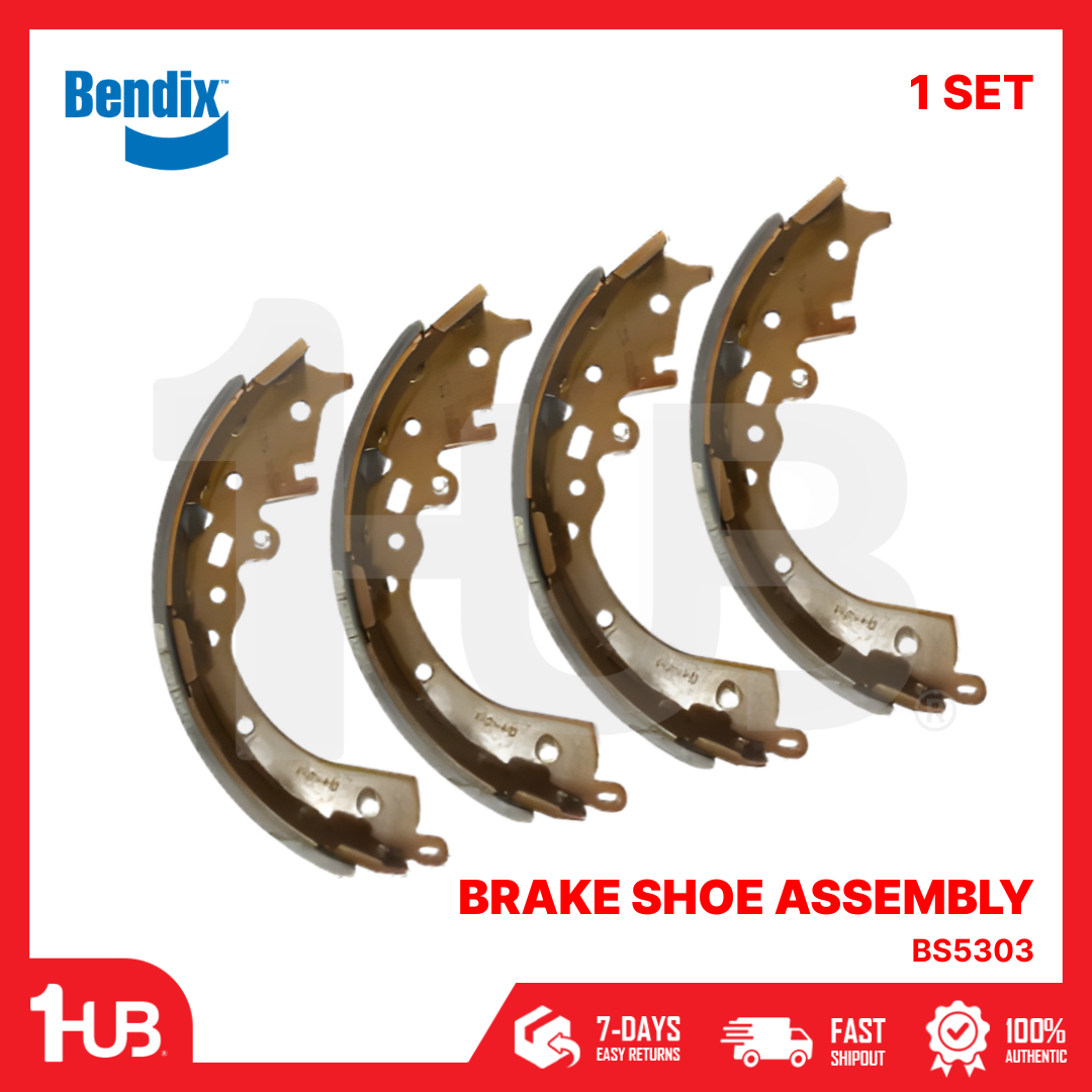BENDIX BRAKE SHOE TOYOTA HI-ACE NEW 2019-22 BS5303 ( 1 SET )