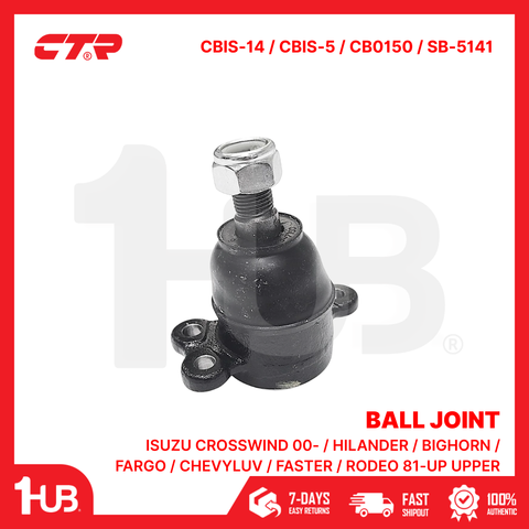 CTR BALL JOINT ISUZU CROSSWIND 00- / HILANDER / BIGHORN / FARGO / CHEVYLUV / FASTER / RODEO 81-UP UPPER CBIS-14 / CBIS-5 / CB0150 / SB-5141 ( 1 PC )