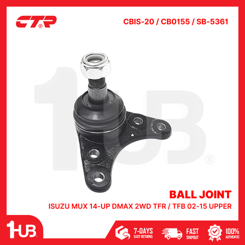 CTR BALL JOINT ISUZU MUX 14-UP DMAX 2WD TFR / TFB 02-15 UPPER 97235-777 CBIS-20 / CB0155 / SB-5361 ( 1 PC )