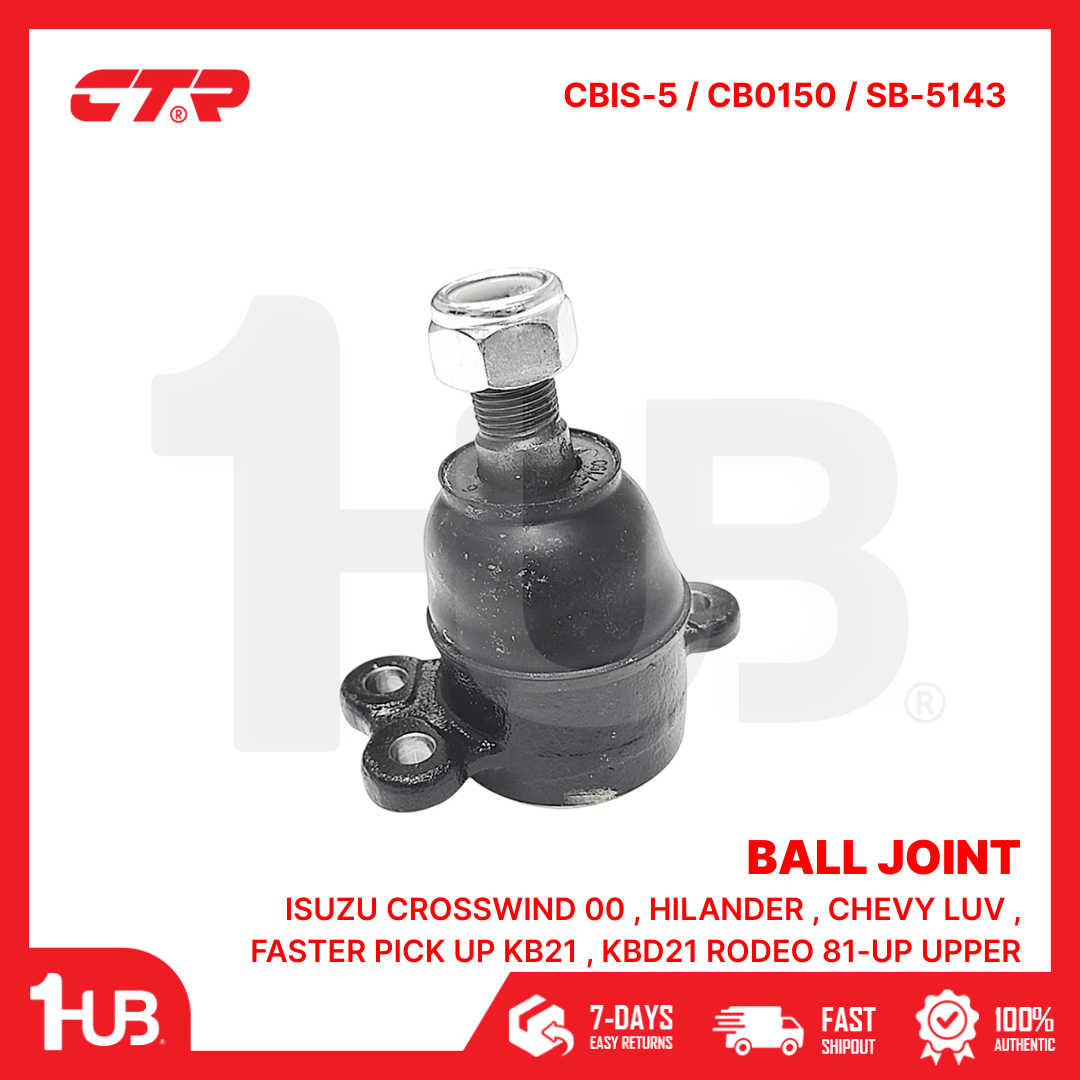 CTR BALL JOINT ISUZU CROSSWIND 00 , HILANDER , CHEVY LUV , FASTER PICK UP KB21 , KBD21 RODEO 81-UP UPPER 94224-550 / 94243-234 CBIS-5 / CB0150 / SB-5143 ( 1 PC )