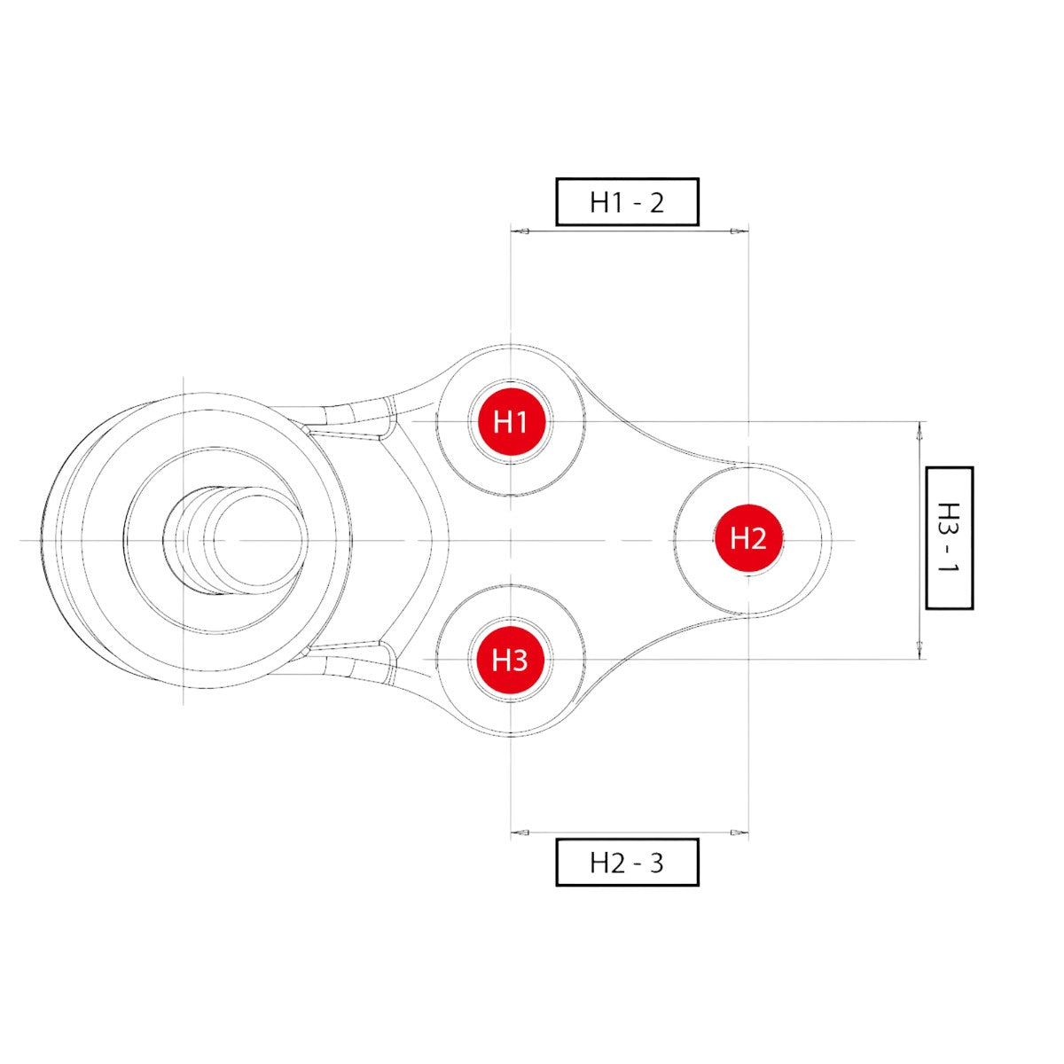 CTR Ball Joint CBKH-40 / CB0208 / CBKK-28