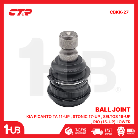 CTR BALL JOINT KIA PICANTO TA 11-UP , STONIC 17-UP , SELTOS 19-UP , RIO (15-UP) LOWER (54530-2K000) CBKK-27 ( 1 PC )