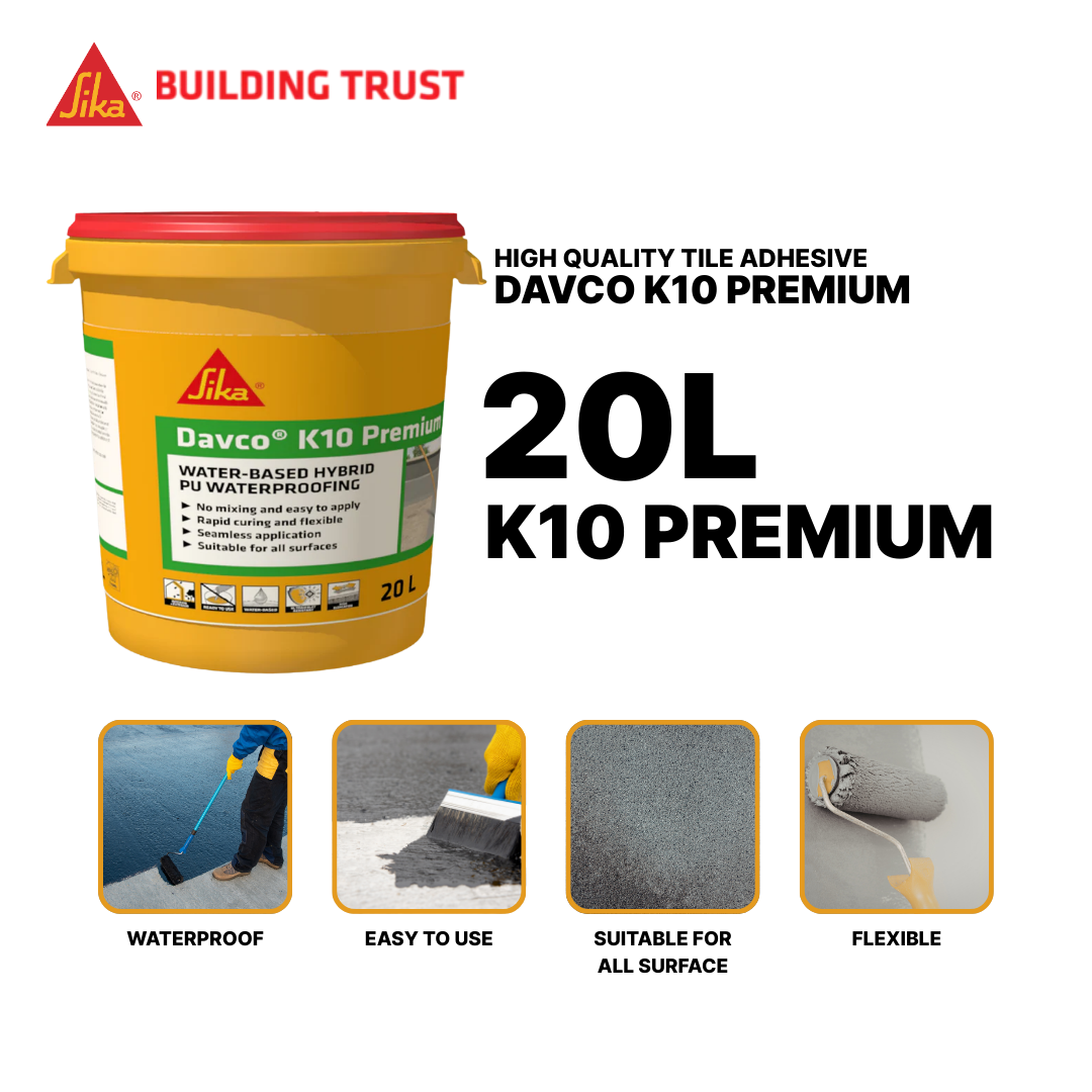 SIKA DAVCO K10 PREMIUM - WATER BASED HYBRID PU WATERPROOFING ( 20L )