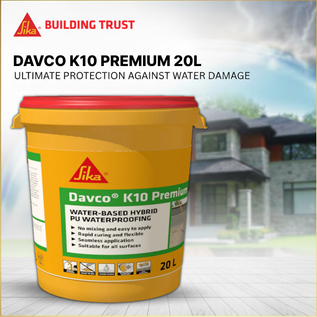 SIKA DAVCO K10 PREMIUM - WATER BASED HYBRID PU WATERPROOFING ( 20L )