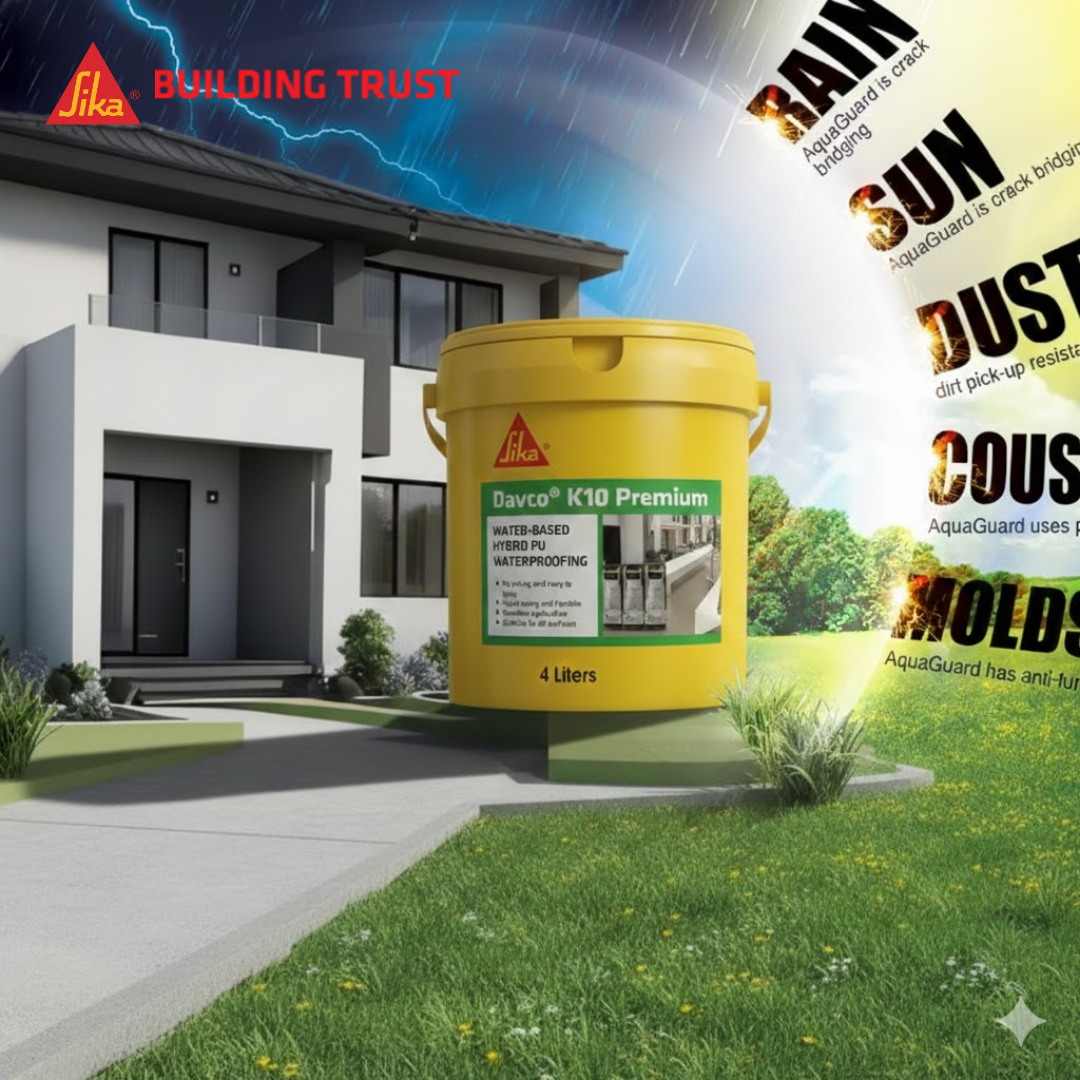 SIKA DAVCO K10 PREMIUM - WATER BASED HYBRID PU WATERPROOFING ( 4L )