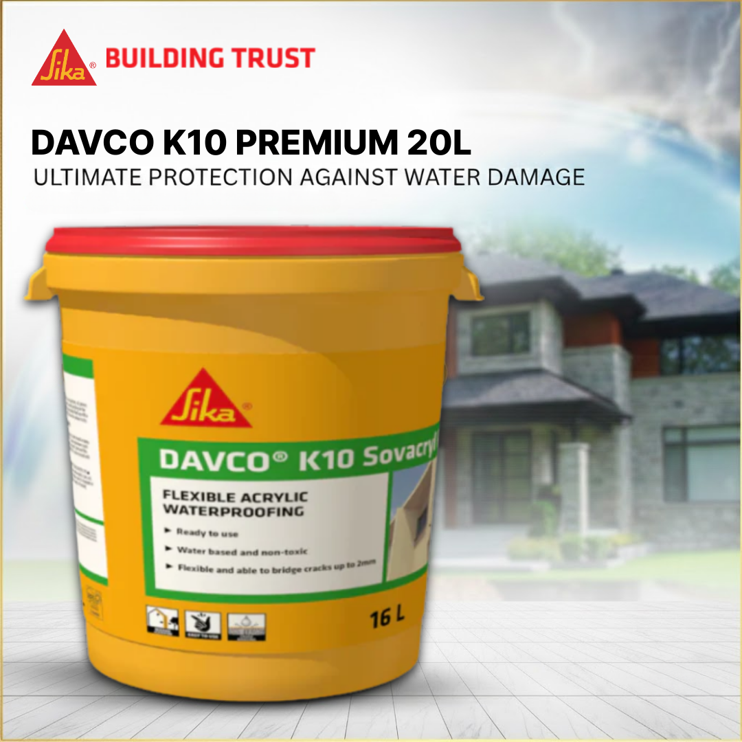 SIKA DAVCO K10 SOVACRYL - FLEXIBLE ACRYLIC WATERPROOFING ( 16L )