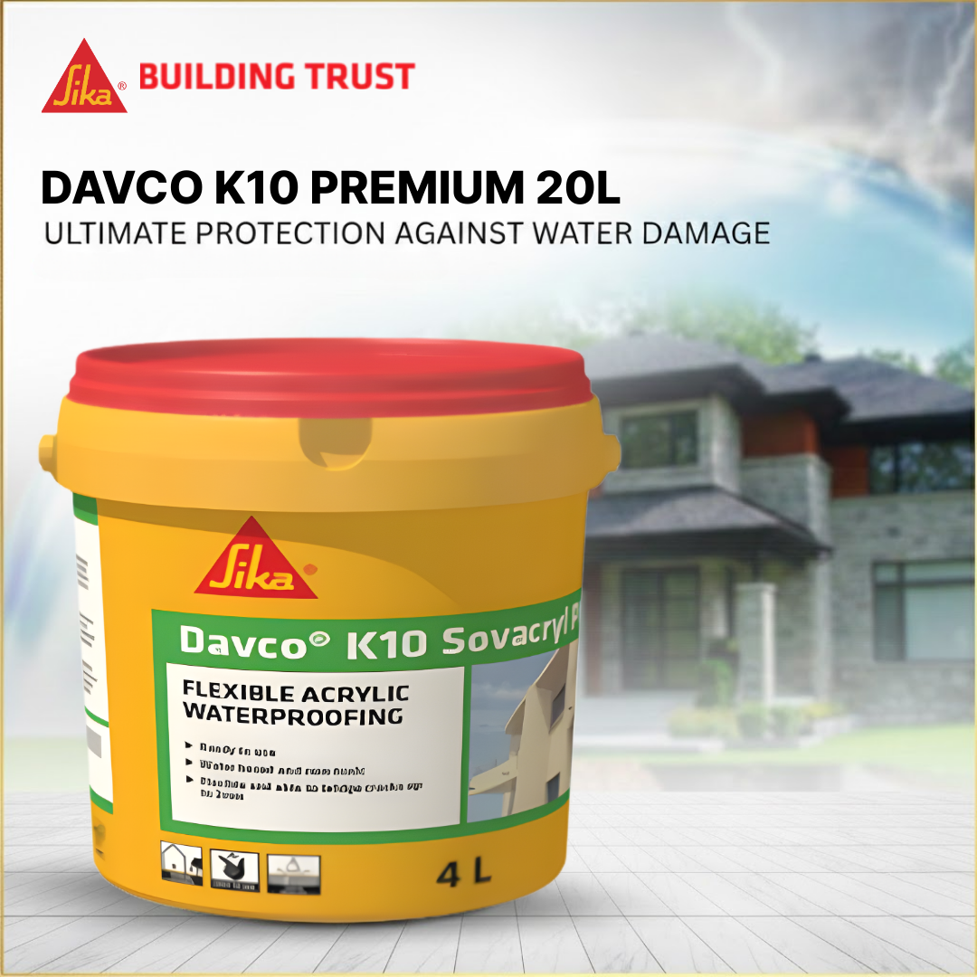 SIKA DAVCO K10 SOVACRYL - FLEXIBLE ACRYLIC WATERPROOFING ( 4L )
