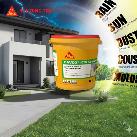 SIKA DAVCO K10 SOVACRYL - FLEXIBLE ACRYLIC WATERPROOFING ( 16L )