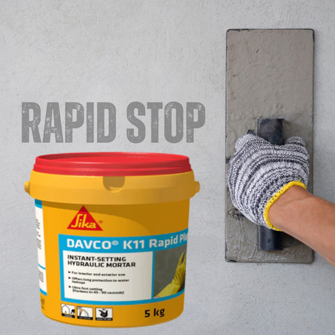 SIKA DAVCO K11 RAPID PLUG - INSTANT-SETTING HYDRAULIC MORTAR ( 5KG )