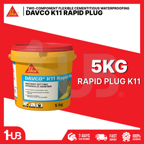SIKA DAVCO K11 RAPID PLUG - INSTANT-SETTING HYDRAULIC MORTAR ( 5KG )