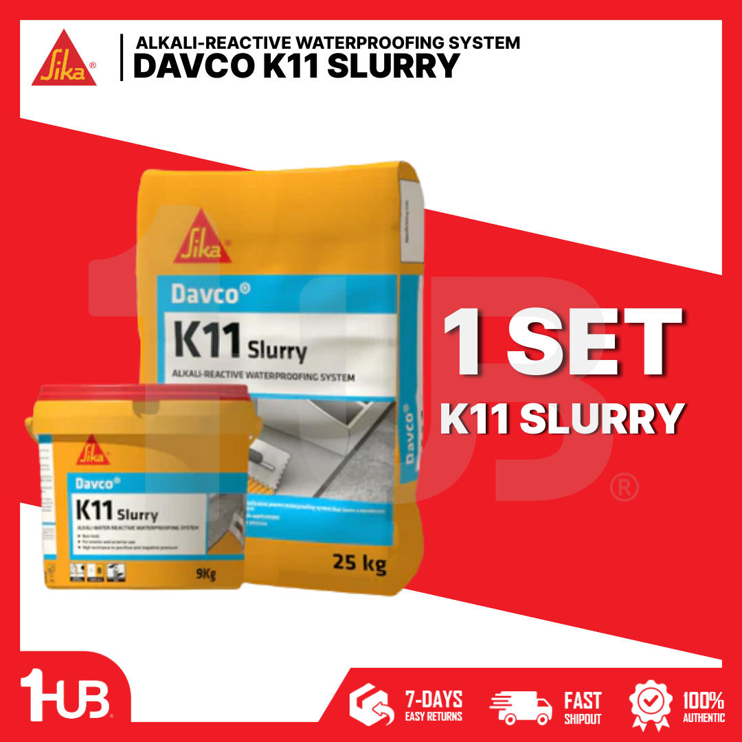 SIKA DAVCO K11 SLURRY - ALKALI-REACTIVE WATERPROOFING SYSTEM ( 34KG )