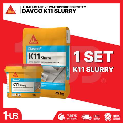 SIKA DAVCO K11 SLURRY - ALKALI-REACTIVE WATERPROOFING SYSTEM ( 34KG )